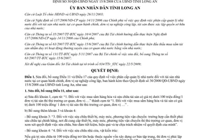 Quyết định 22/2009/QĐ-UBND sửa đổi Quy định về phân cấp quản lý nhà nước