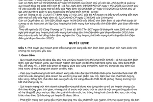 Quyết định 837/QĐ-UBND  phê duyệt quy hoạch phát triển mạng lưới xăng dầu