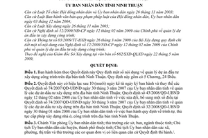 Quyết định 152/2009/QĐ-UBND quản lý dự án đầu tư xây dựng công trình