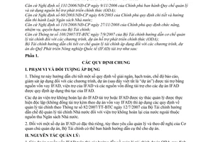 Thông tư 110/2009/TT-BTC quản lý tài chính chương trình, dự án tài trợ nguồn vốn IFAD
