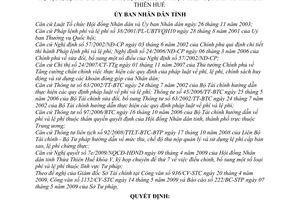 Quyết định 1099/2009/QĐ-UBND mức chế độ thu, nộp, quản lý, sử dụng lệ phí hộ tịch, lệ phí cấp bản sao, lệ phí chứng thực tỉnh Thừa Thiên Huế