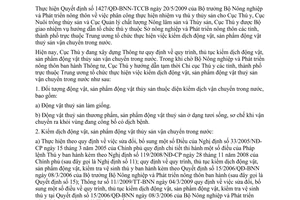 Công văn 897/TY-KD hướng dẫn tạm thời kiểm dịch động vật, sản phẩm động vật thuỷ sản vận chuyển trong nước