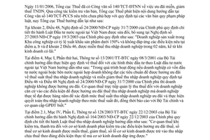 Công văn 2178/TCT-PC ưu đãi thuế thu nhập doanh nghiệp