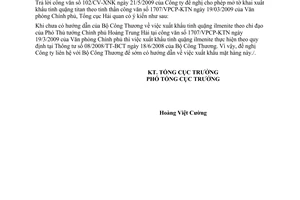 Công văn 3276/TCHQ-GSQL xuất khẩu tinh quặng ilmenite