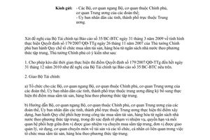 Công văn 903/TTg-KTTH tình hình thực hiện thí điểm mua sắm tài sản, hàng hóa từ ngân sách nhà nước theo phương thức tập trung