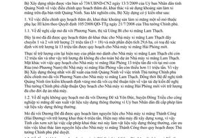 Công văn 40/BXD-VLXD điều chỉnh quy hoạch thăm dò, khai thác và sử dụng khoáng sản làm xi măng trên địa bàn tỉnh Quảng Ninh