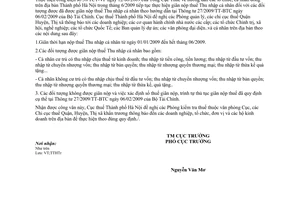 Công văn 9833/CT-TTHTr tiếp tục giãn nộp thuế Thu nhập cá nhân