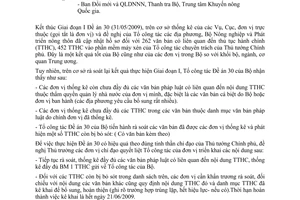 Công văn 3387/BNN-VP tăng cường chỉ đạo thực hiện Đề án Đơn giản hoá thủ tục hành chính