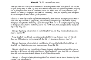 Công văn 8714/BTC-NSNN đánh giá kết quả thực hiện định mức phân bổ chi thường xuyên của Ngân sách nhà nước theo Quyết định 151/QĐ-TTg