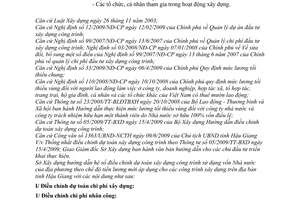 Công văn 441/SXD-KTXD hướng dẫn hệ số điều chỉnh dự toán xây dựng công trình