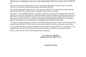 Công văn 537/TCT-TNCN  đăng ký cấp mã số thuế