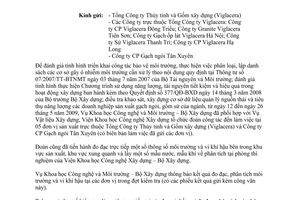 Công văn 285/BXD-KHCN kiểm tra việc bảo vệ môi trường cơ sở sản xuất gạch ngói