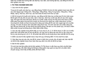 Công văn 5323/BGDĐT-KTKĐCLGD hướng dẫn thi trắc nghiệm