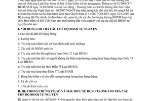 Công văn 2036/BHXH-BC hướng dẫn quản lý, chi trả các chế độ bảo hiểm xã hội tự nguyện