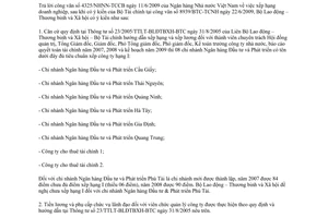 Công văn 2246/LĐTBXH-LĐTL xếp công ty hạng I