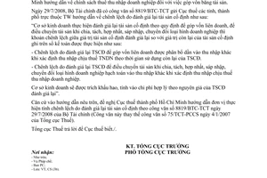 Công văn 2622/TCT-CS chính sách thuế thu nhập doanh nghiệp