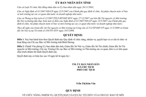 Quyết định 34/2009/QĐ-UBND nhiệm vụ quyền hạn cơ cấu tổ chức Chi cục Bảo vệ môi trường Bình Dương