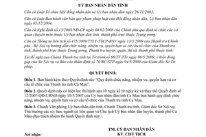 Quyết định 09/2009/QĐ-UBND chức năng nhiệm vụ quyền hạn cơ cấu tổ chức Thanh tra