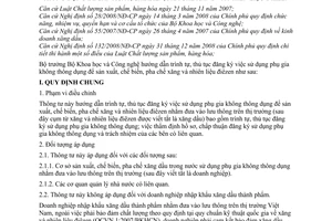 Thông tư 15/2009/TT-BKHCN trình tự, thủ tục đăng ký sử dụng phụ gia không thông dụng sản xuất, chế biến, pha chế xăng nhiên liệu Điêzen