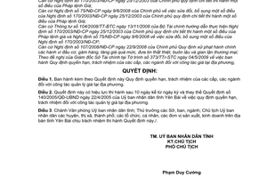 Quyết định 09/2009/QĐ-UBND quyền hạn trách nhiệm các cấp các ngành