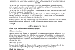 Thông tư 30/2009/TT-BNN kiểm tra, giám sát vệ sinh thú y sản xuất, kinh doanh sản phẩm giết mổ động vật