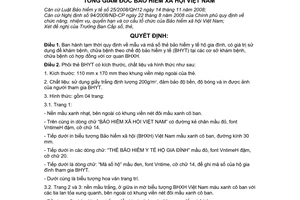 Quyết định 652/QĐ-BHXH mẫu mã số thẻ bảo hiểm y tế hộ gia đình