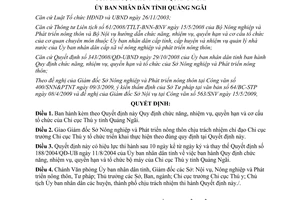 Quyết định 29/2009/QĐ-UBND chức năng nhiệm vụ quyền hạn Chi cục Thú y Quảng Ngãi