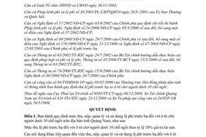 Quyết định 15/2009/QĐ-UBND mức thu, nộp, quản lý và sử dụng lệ phí trước bạ ô tô