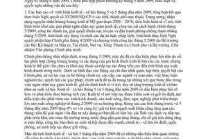 Nghị quyết số 25/NQ-CP phiên họp Chính phủ thường kỳ tháng 5 năm 2009