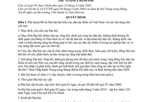 Quyết định 757/QĐ-TTg phê duyệt Đề án Đại hội đại biểu dân tộc thiểu số Việt Nam