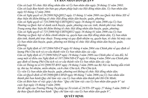Quyết định 17/2009/QĐ-UBND ban hành Quy chế làm việc Ủy ban nhân dân quận 9