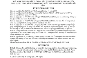 Quyết định 19/2009/QĐ-UBND bổ sung đơn giá bồi thường, hỗ trợ di dời cây trồng