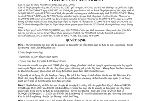 Quyết định 27/2009/QĐ-UBND mức thu, nộp, quản lý sử dụng phí tham quan