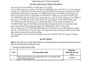 Quyết định 41/2009/QĐ-UBND mức thu, nộp, quản lý sử dụng phí thẩm định