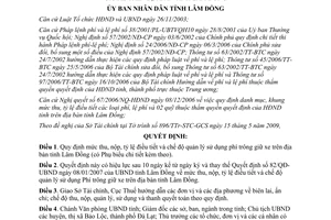 Quyết định 38/2009/QĐ-UBND thu nộp quản lý sử dụng phí trông giữ xe Lâm Đồng