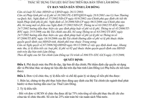 Quyết định 35/2009/QĐ-UBND mức thu, nộp quản lý sử dụng phí đo đạc