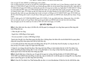 Quyết định 33/2009/QĐ-UBND mức thu, nộp,quản lý sử dụng