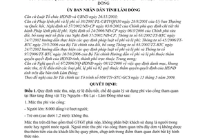 Quyết định 34/2009/QĐ-UBND mức thu, nộp,quản lý sử dụng phí tham quan