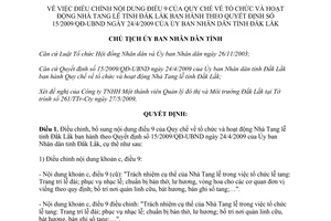 Quyết định 1475/QĐ-UBND tổ chức và hoạt động nhà tang lễ Đắk Lắk