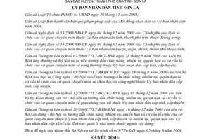 Quyết định 29/2009/QĐ-UBND điều kiện tiêu chuẩn Trưởng Phó đơn vị Sơn La