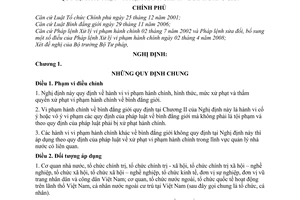 Nghị định 55/2009/NĐ-CP xử phạt vi phạm hành chính bình đẳng giới