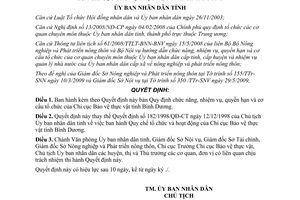 Quyết định 39/2009/QĐ-UBND chức năng nhiệm vụ chi cục bảo vệ thực vật Bình Dương