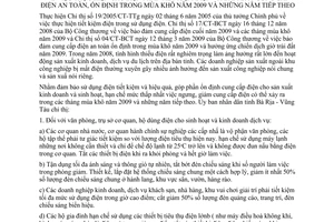 Chỉ thị 19/2009/CT-UBND tiết kiệm điện đảm bảo cung cấp điện an toàn Bà Rịa