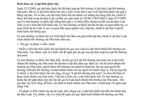 Báo cáo 236/BC-UBTVQH12 giải trình tiếp thu, chỉnh lý dự thảo Luật trách nhiệm bồi thường Nhà nước