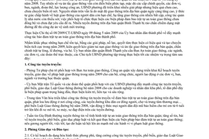 Chỉ thị 04/2009/CT-UBND thực hiện giải pháp đẩy mạnh công tác bảo đảm trật tự an toàn giao thông quận Bình Thạnh