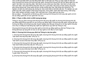 Thông tư 22/2009/TT-BLĐTBXH chương trình khung trình độ trung cấp nghề cao đẳng nghề nhóm nghề công nghệ kỹ thuật