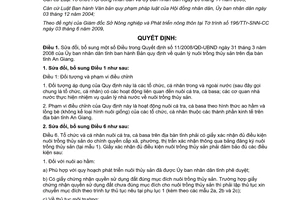 Quyết định 21/2009/QĐ-UBND quy định quản lý nuôi trồng thủy sản tỉnh An Giang