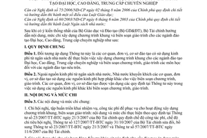 Thông tư 123/2009/TT-BTC mức chi xây dựng chương trình khung biên soạn giáo trình môn học ngành đào tạo đại học cao đẳng trung cấp chuyên nghiệp