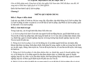 Luật lý lịch tư pháp 2009 28/2009/QH12