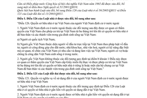 Luật nhà ở Luật đất đai sửa đổi 34/2009/QH12